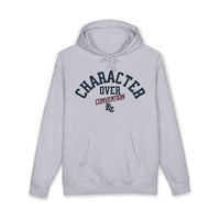 Load image into Gallery viewer, Character Over Convention Hoodie – Navy &amp; Burgundy