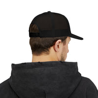 Load image into Gallery viewer, Beardcentric BC Monogram Trucker Hat – White Embroidery