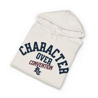 Load image into Gallery viewer, Character Over Convention Hoodie – Navy &amp; Burgundy