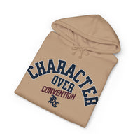 Load image into Gallery viewer, Character Over Convention Hoodie – Navy &amp; Burgundy